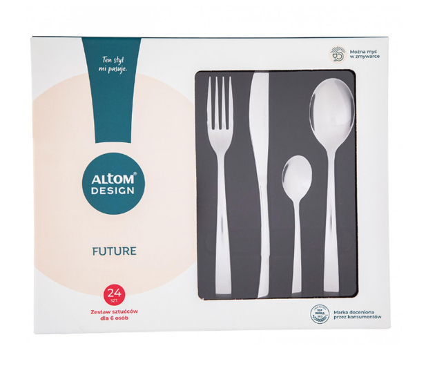 Altom Future kpl.24 sztućców pudełko flok New - 1580515 - zdjęcie 4